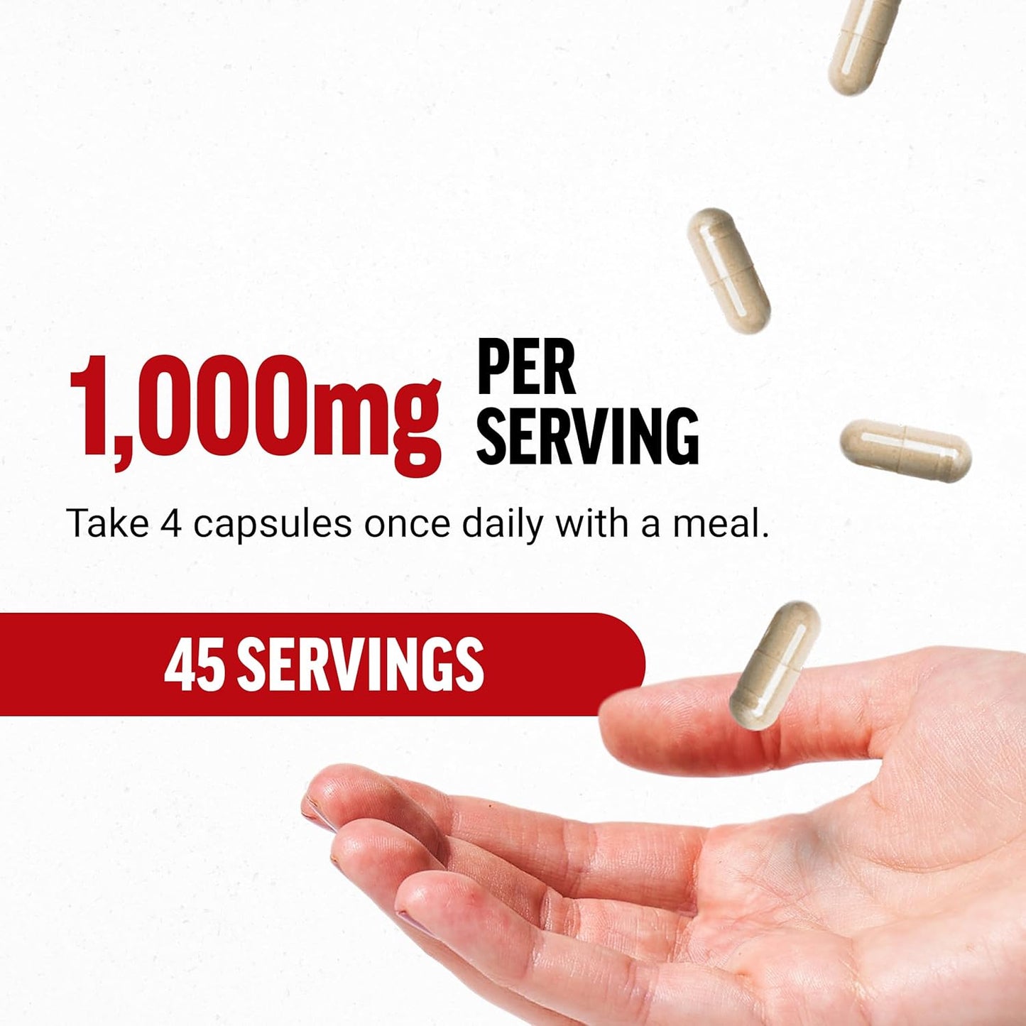 1000mg Black Maca Root Supplement for Men with Black Pepper Extract, 90 Capsules, Natural Maca Negra Extract