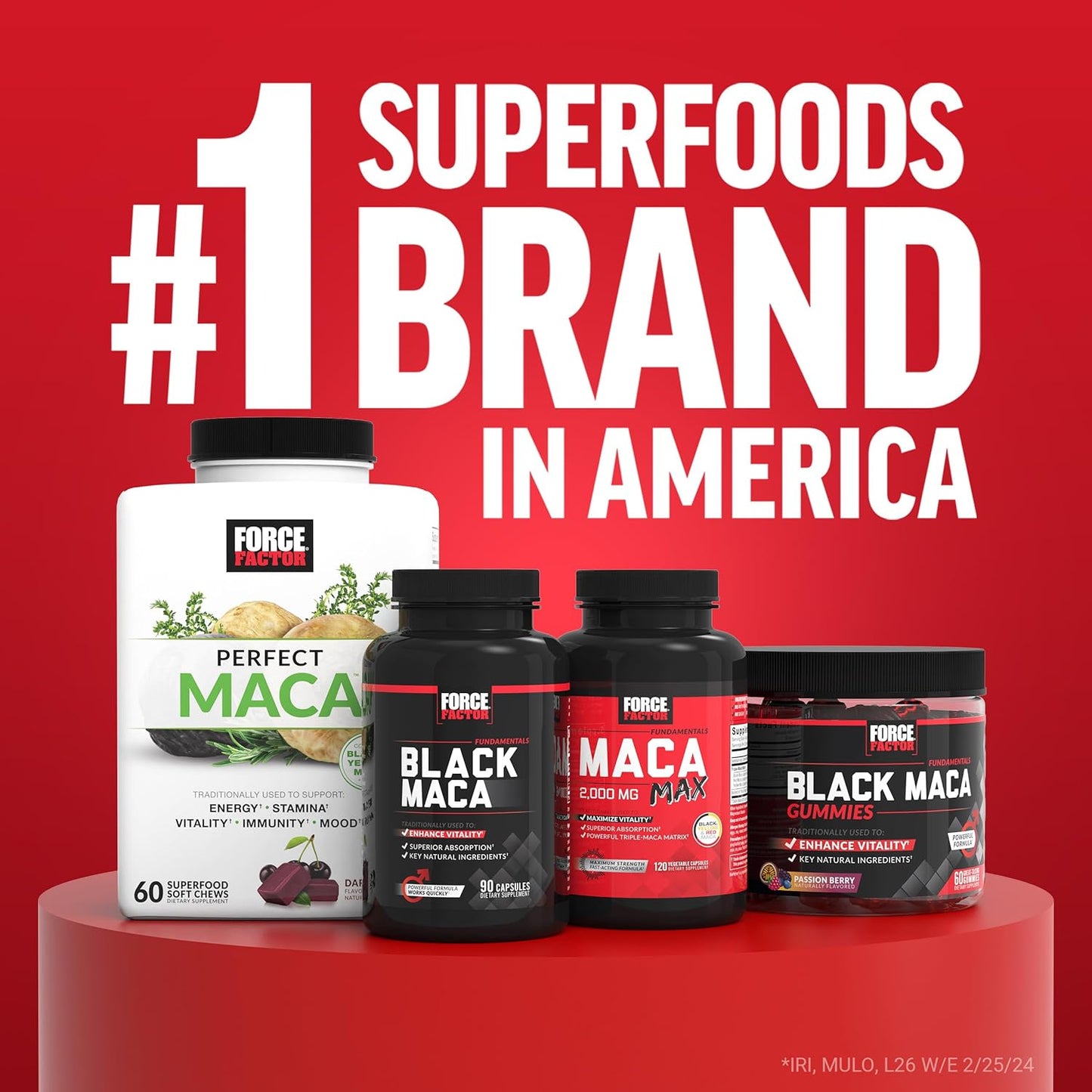 1000mg Black Maca Root Supplement for Men with Black Pepper Extract, 90 Capsules, Natural Maca Negra Extract