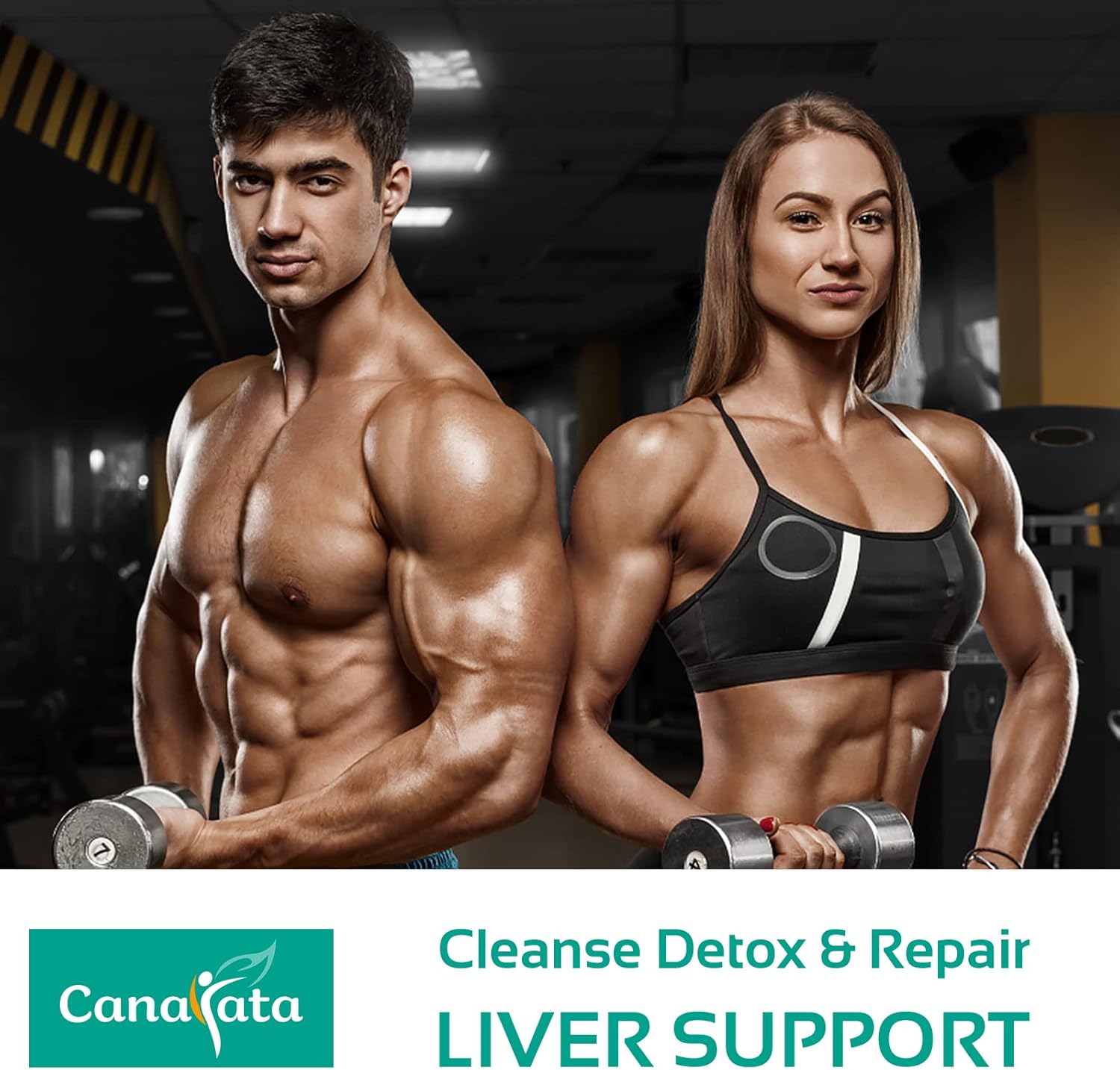 1000mg Canarata TUDCA Liver Support Supplements - 60 Vegan Capsules for Liver Cleanse & Repair with Milk Thistle Herbal Blend Formula