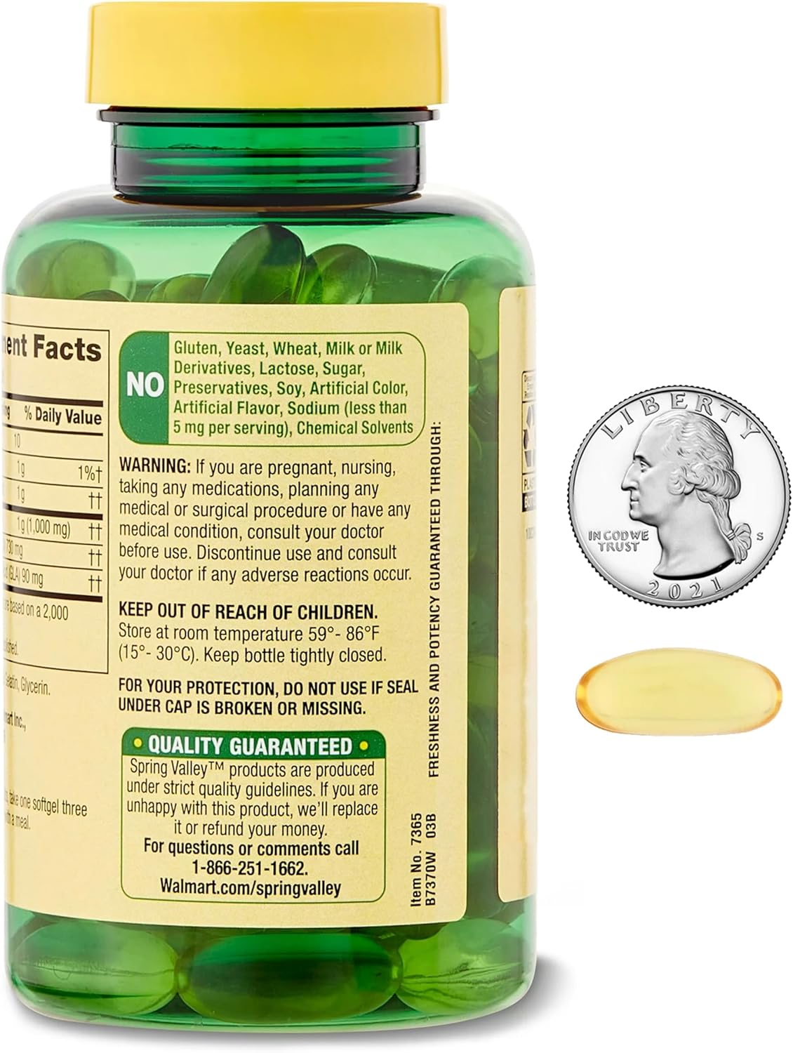 1000mg Evening Primrose Oil Softgels for Women's Health & Dry Skin - 75 Count | Rich in GLA | Non-GMO & Gluten Free