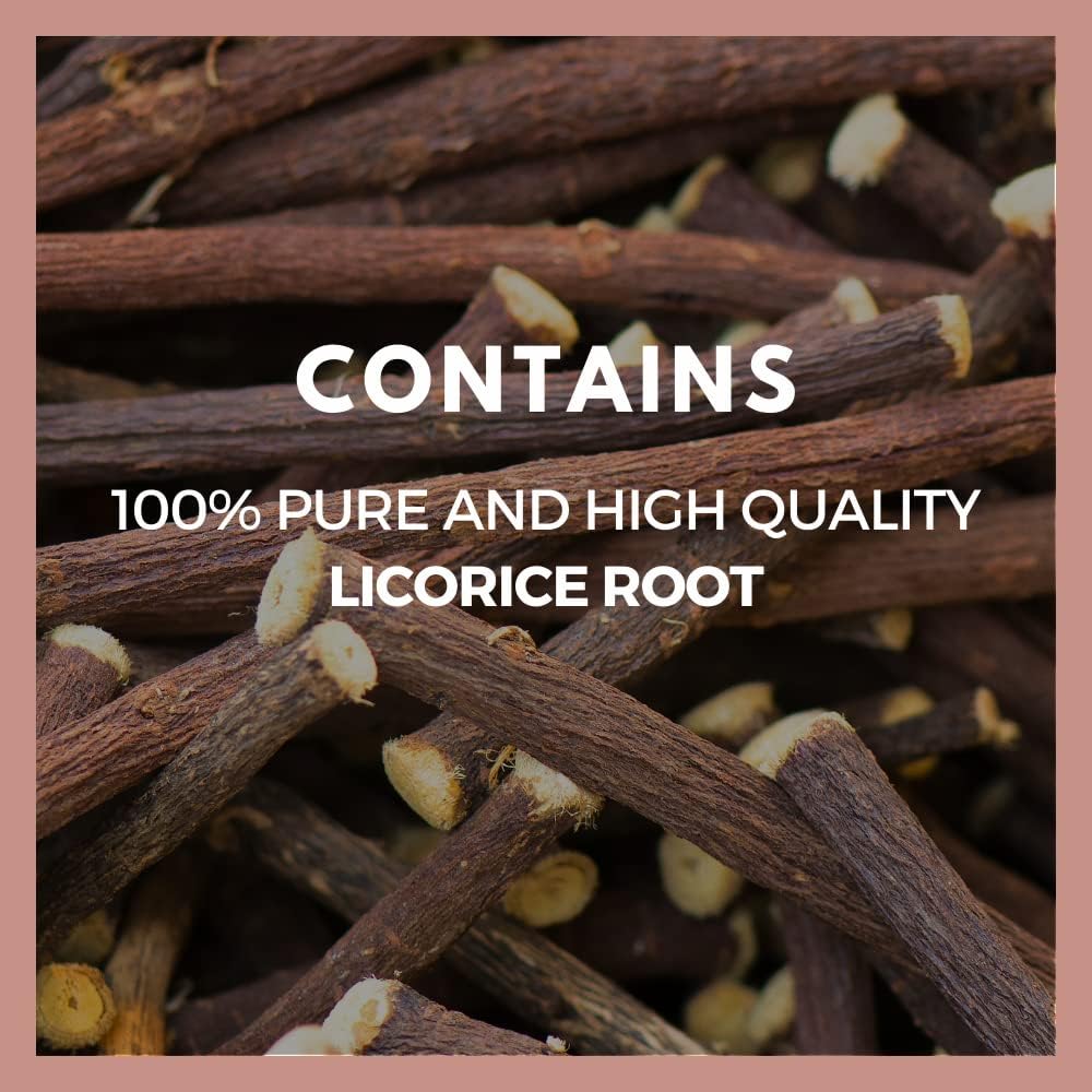 1000mg Licorice Root Capsules - 60 Vegan Capsules, Herbal Dietary Supplement, Non-GMO, Gluten-Free, Dairy-Free