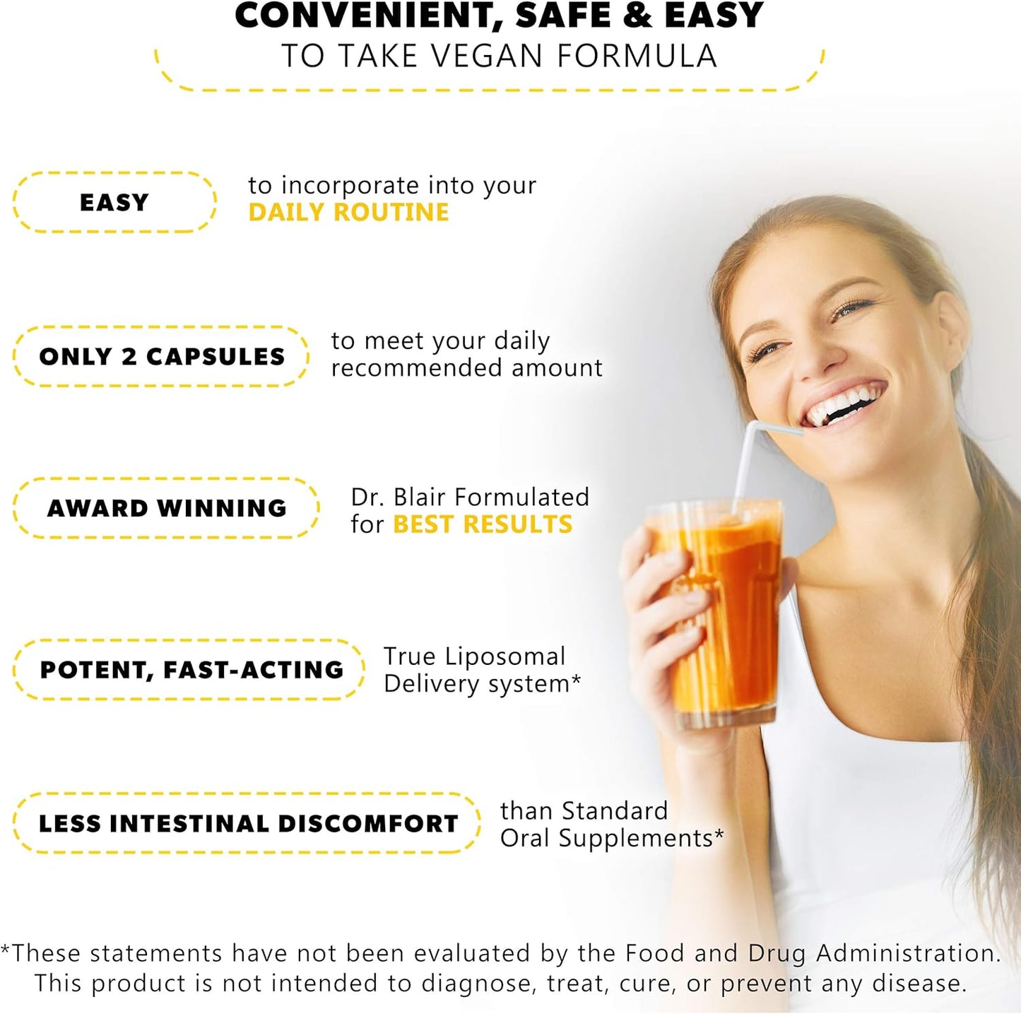 1000mg Liposomal Vitamin C Capsules - Vegan, Non GMO, USA Made - Immune Support, Collagen Booster - Antioxidant Supplement for Maximum Absorption