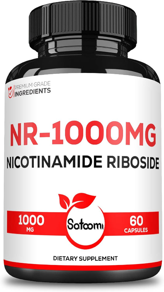 1000mg NAD Supplement with Nicotinamide Riboside NR - Supports Cellular Health, Aging, and Overall Wellness - 60 Capsules, 30 Day Supply