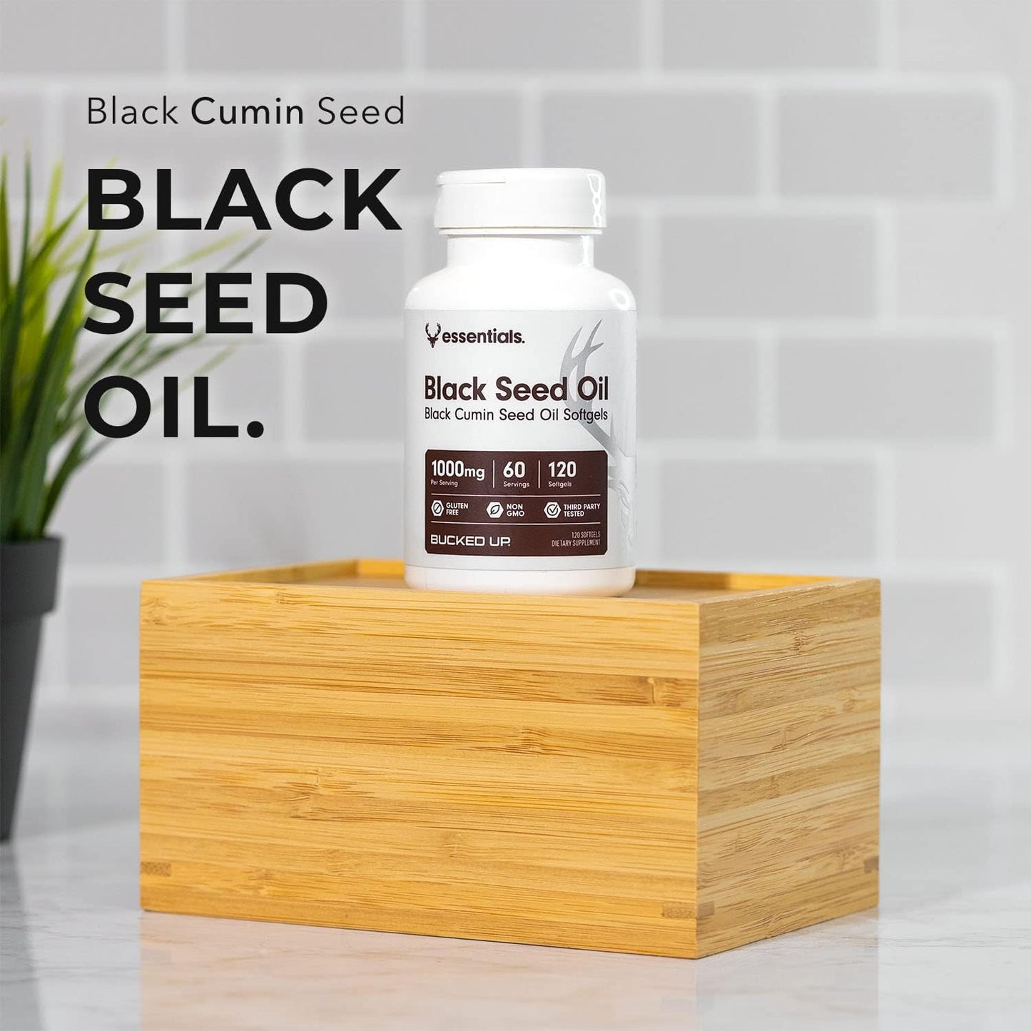 1000mg Organic Black Seed Oil Softgels - 60 Servings of Black Cumin Seed Oil Supplements