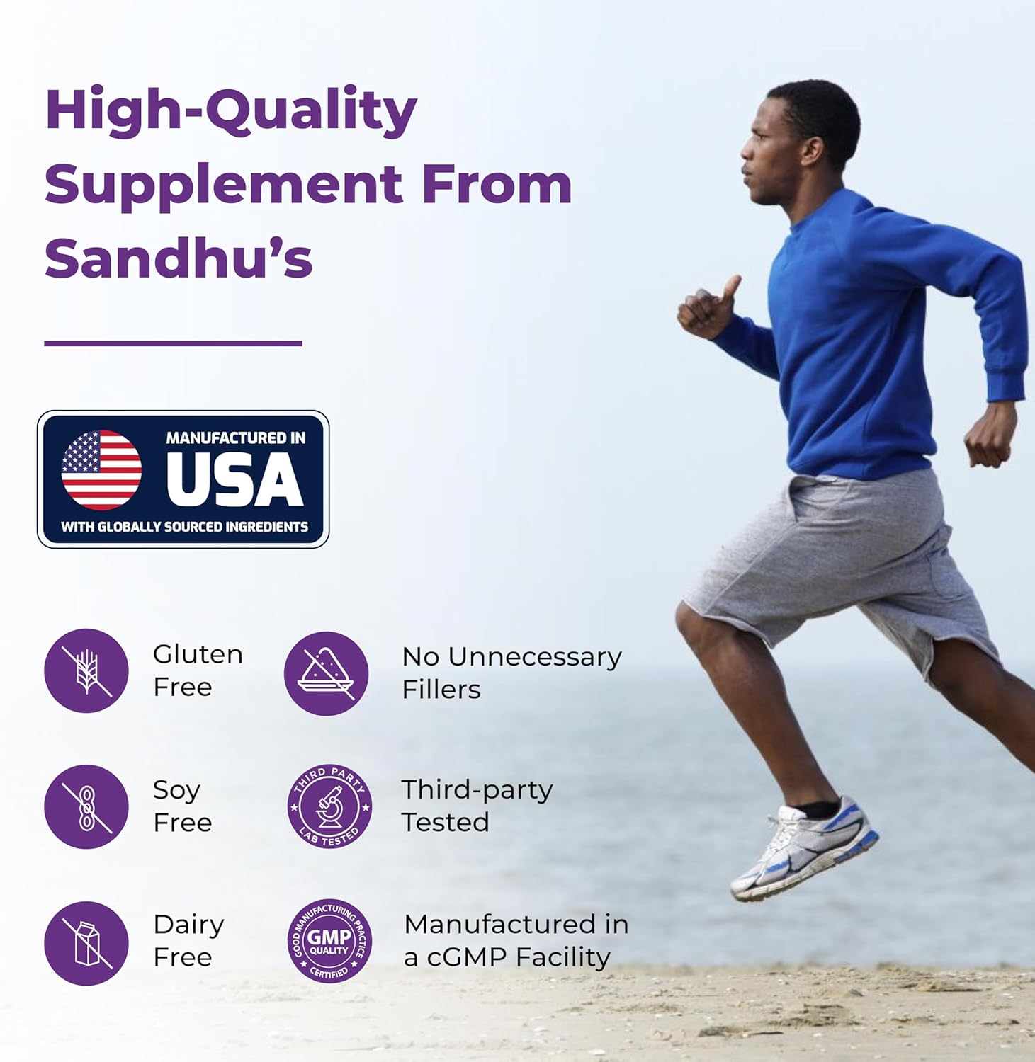 1000mg Quercetin & Bromelain Bioflavonoids Supplement for Immune Health | Sandhu's Quercetin Complex for Men & Women