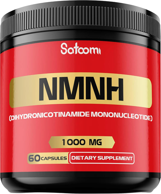 1000mg Satoomi NMNH Capsules - NAD+ Support Supplement - 60 Count - 30 Day Supply