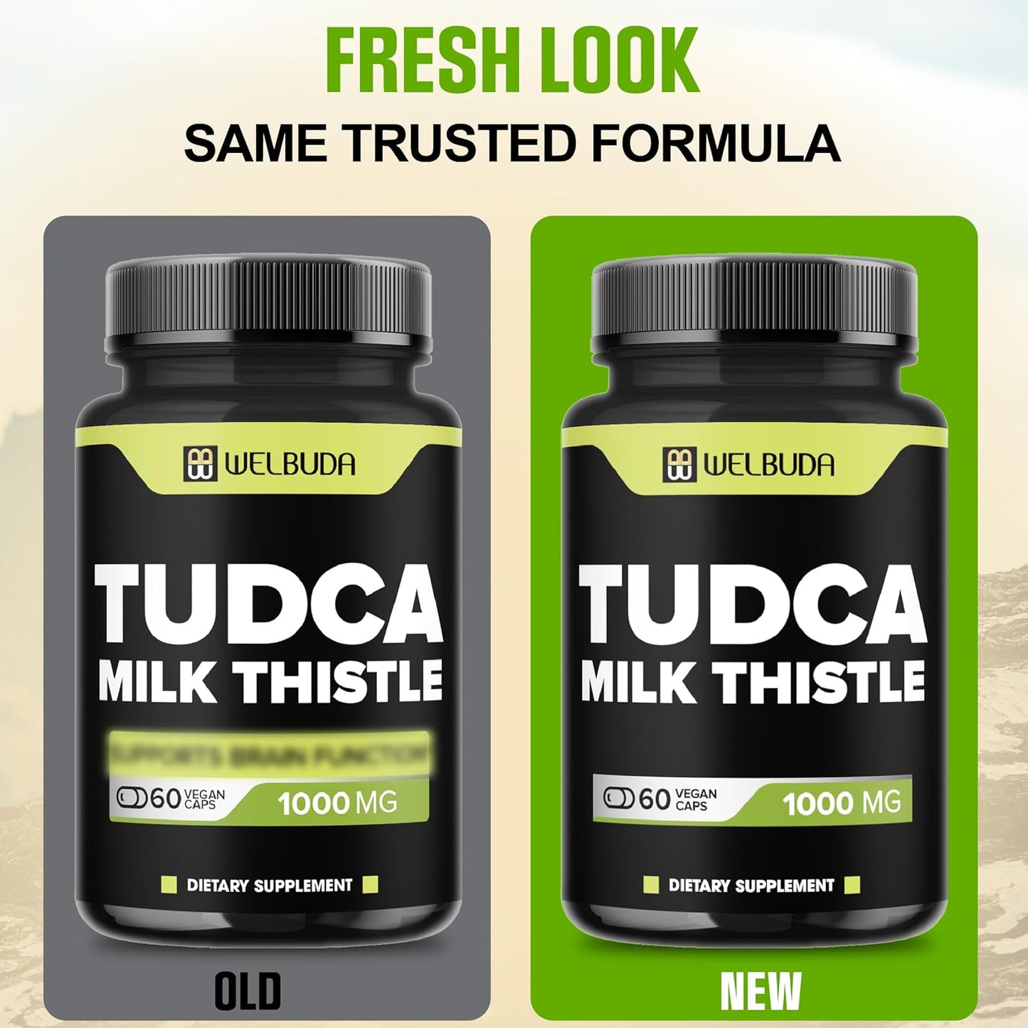 1000mg Tudca Supplement with Milk Thistle Extract - 60 Vegan Capsules for Immune, Digestive, and Brain Health