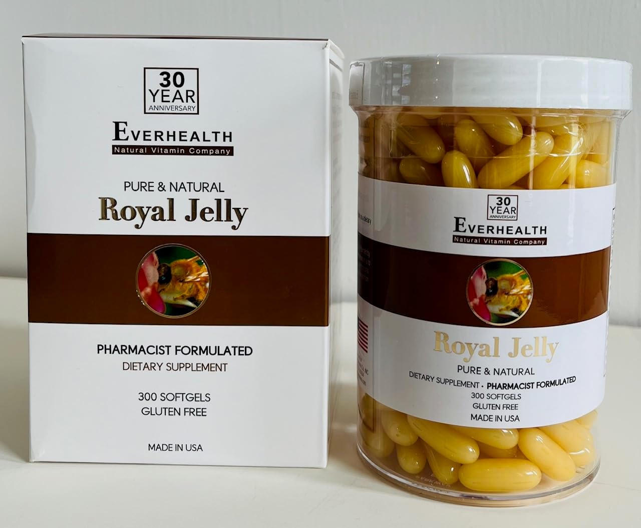 1000mg Vital Royal Jelly Capsules - Premium Diet Supplement - Pure Authentic Quality - 300 Capsules