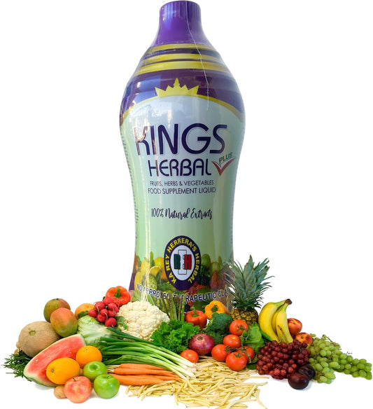 1000ml REH Kings Herbal Plus Juice: 80 Ingredient Immune Support Blend - Daily Multivitamin Supplement