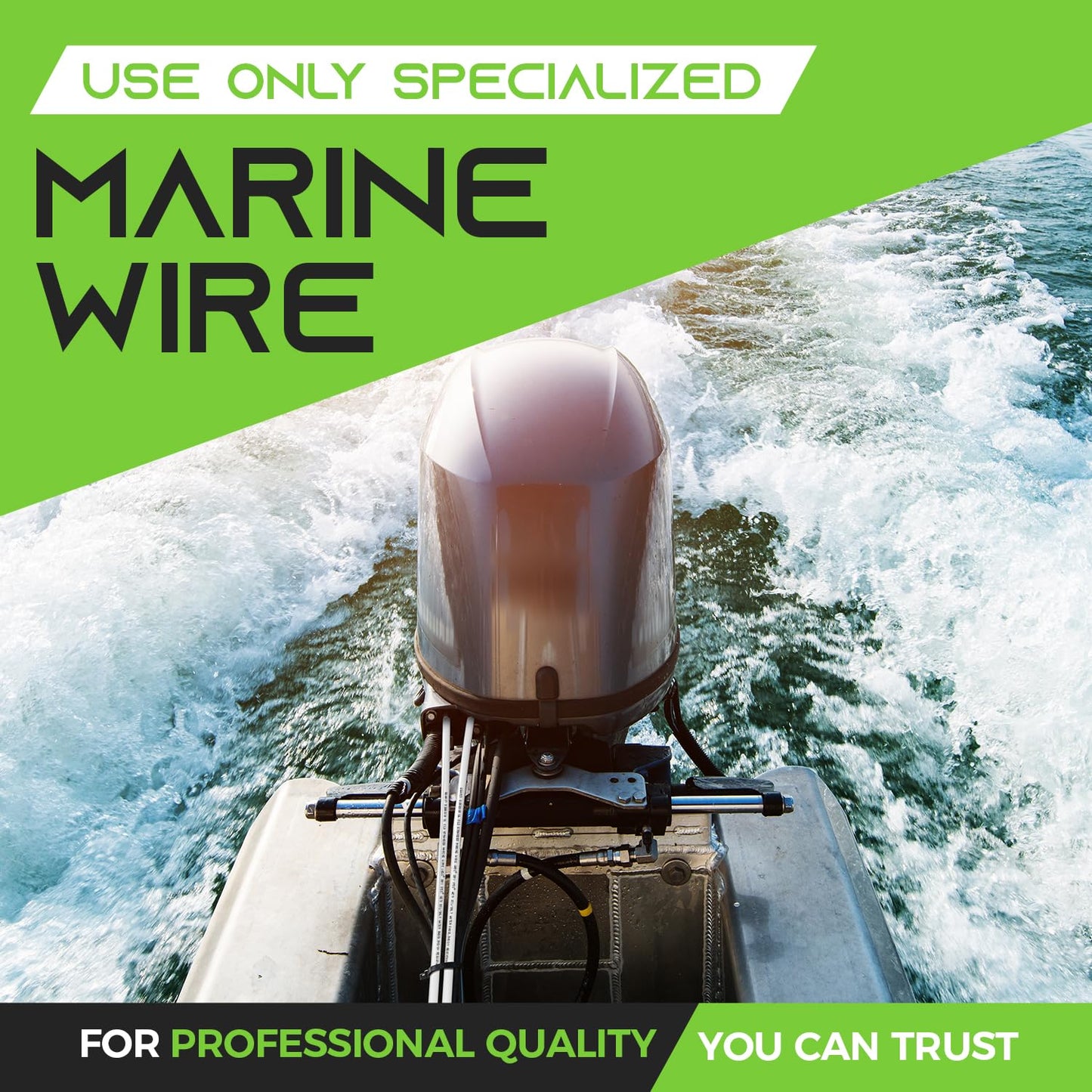 100ft GEARit 6 Gauge Marine Wire, Tinned Oxygen-Free Copper, White - Boat/Automotive/RV/Camper/Solar, 6 AWG Primary Wire Cable