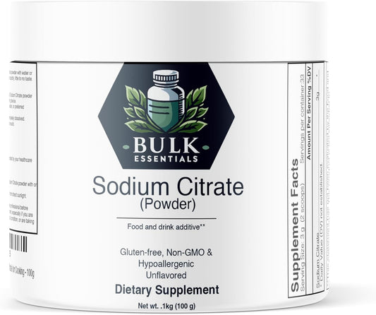 100g Bulk Food Grade Sodium Citrate Powder for Cooking - Keto Friendly Sodium Citrate Essentials