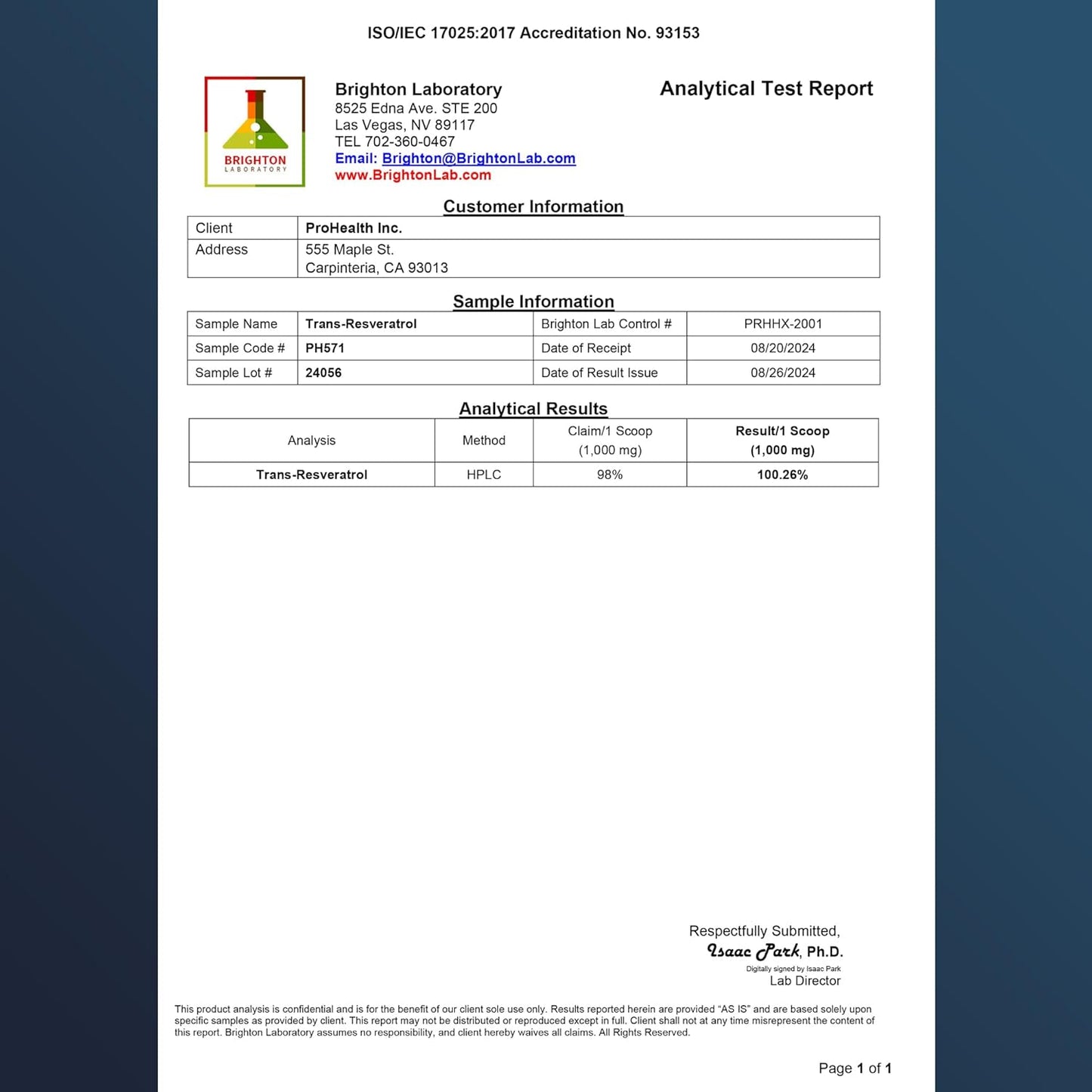 100g Bulk Trans Resveratrol Powder - Pure Pharmaceutical Grade, 1000mg per Scoop - Superior Absorption