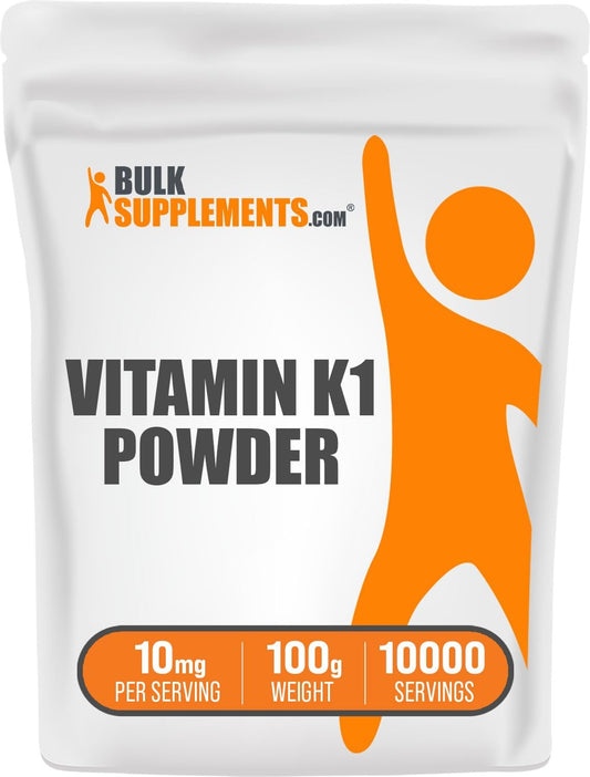 100g Bulk Vitamin K1 (1%) Powder Supplement for Dogs - Dry Vitamin K1 - High-Quality K1 Supplement (3.5 oz)