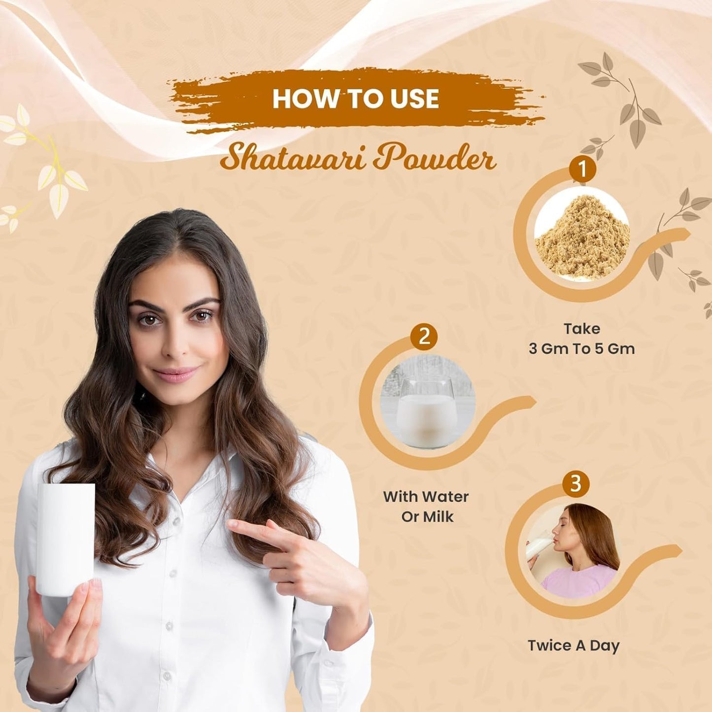 100g DURJA Shatavari Powder - Ayurvedic Hormone Balance & Digestive Support for Women - Herbal Supplement