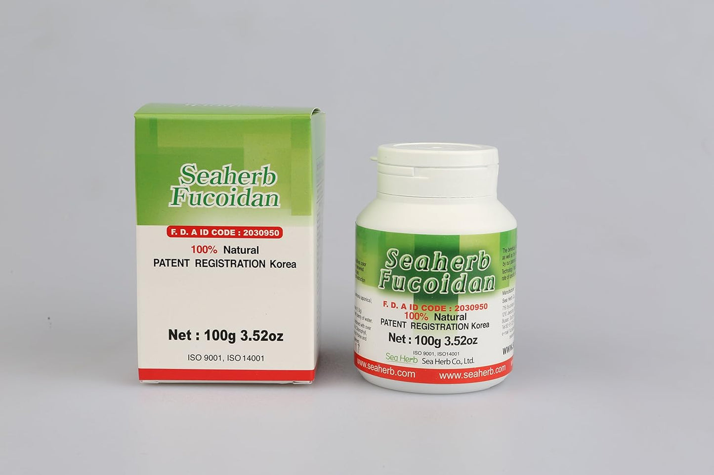 100g SeaHerb Brown Seaweed Extract Fucoidan Powder - 100% Natural, USFDA Approved