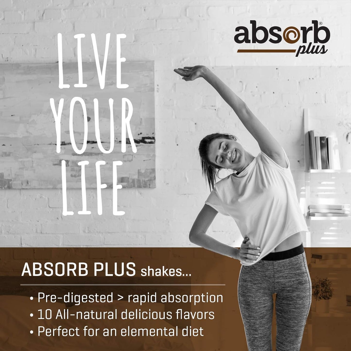 100g Simply Chocolate Absorb Plus Isolate Protein: Diet Supplement for Gut Health, Nutritional Support - Non-GMO, Gluten-Free, Lactose-Free, Casein-Free