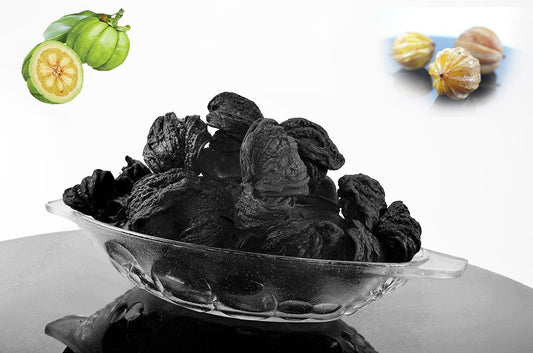 100Gm Dried Yuktha Green Malabar Tamarind Bark Cut Herb - Garcinia Cambogia