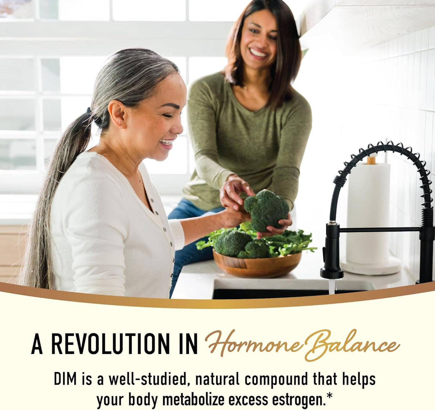 100mg DIM Liquid Drops Supplement for Hormone Balance in Women & Men - Menopause & PMS Support, Antioxidant - Vegan, Non-GMO, Third-Party Tested