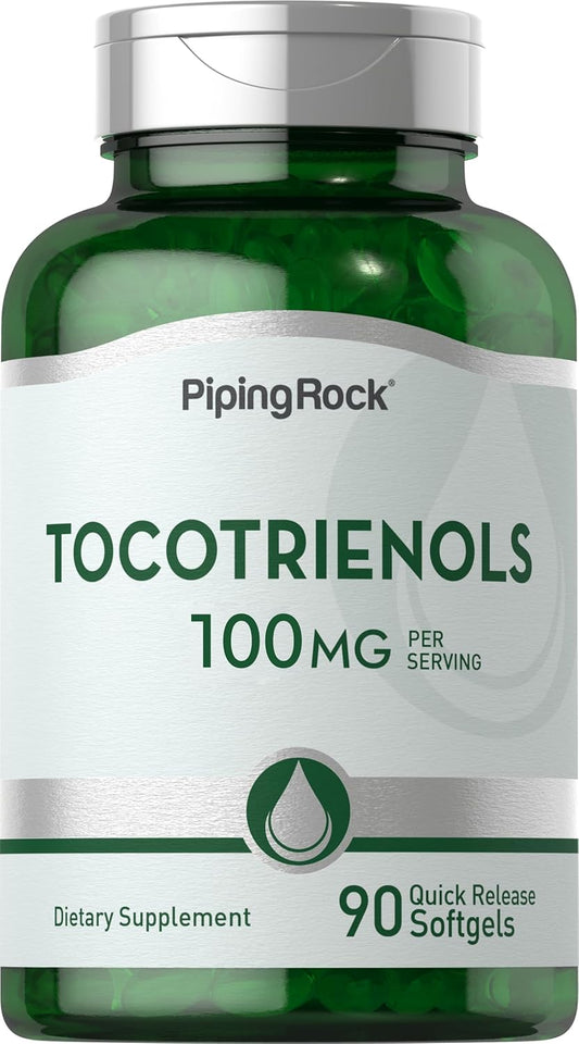 100mg Tocotrienols Supplement by Piping Rock - 90 Softgels, Non-GMO, Gluten Free