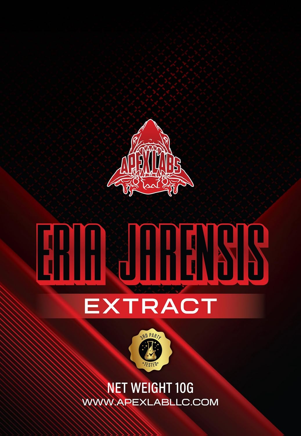 10g ERIA JARENSIS Extract Bulk Powder - 133 Servings - Stimulant & Nootropic Supplement for Focus and Energy - Includes Scoop