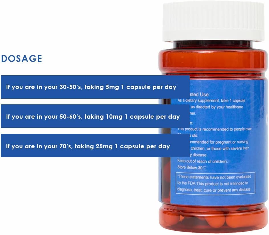 10mg Hypersorption Cycloastragenol Capsules x 90 - Telomere Lengthening & DNA Repair - Non-GMO, USA-Made, Vegetarian Formula - 3 Bottles