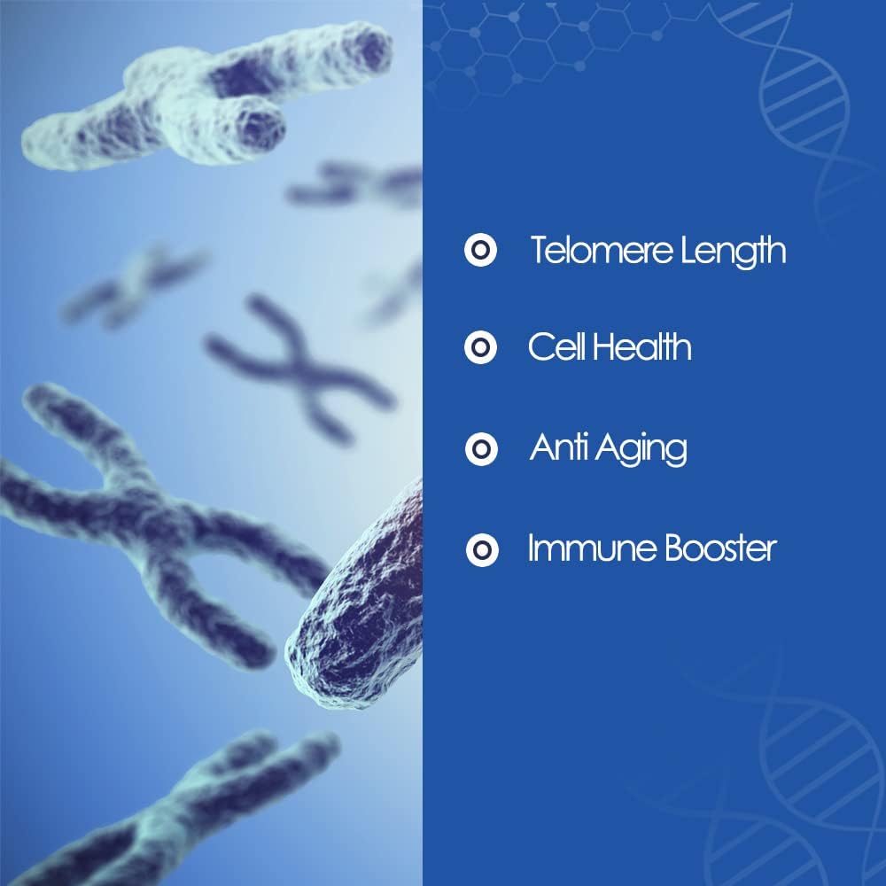 10mg Hypersorption Cycloastragenol Capsules x 90 - Telomere Lengthening & DNA Repair - Non-GMO, USA-Made, Vegetarian Formula - 3 Bottles