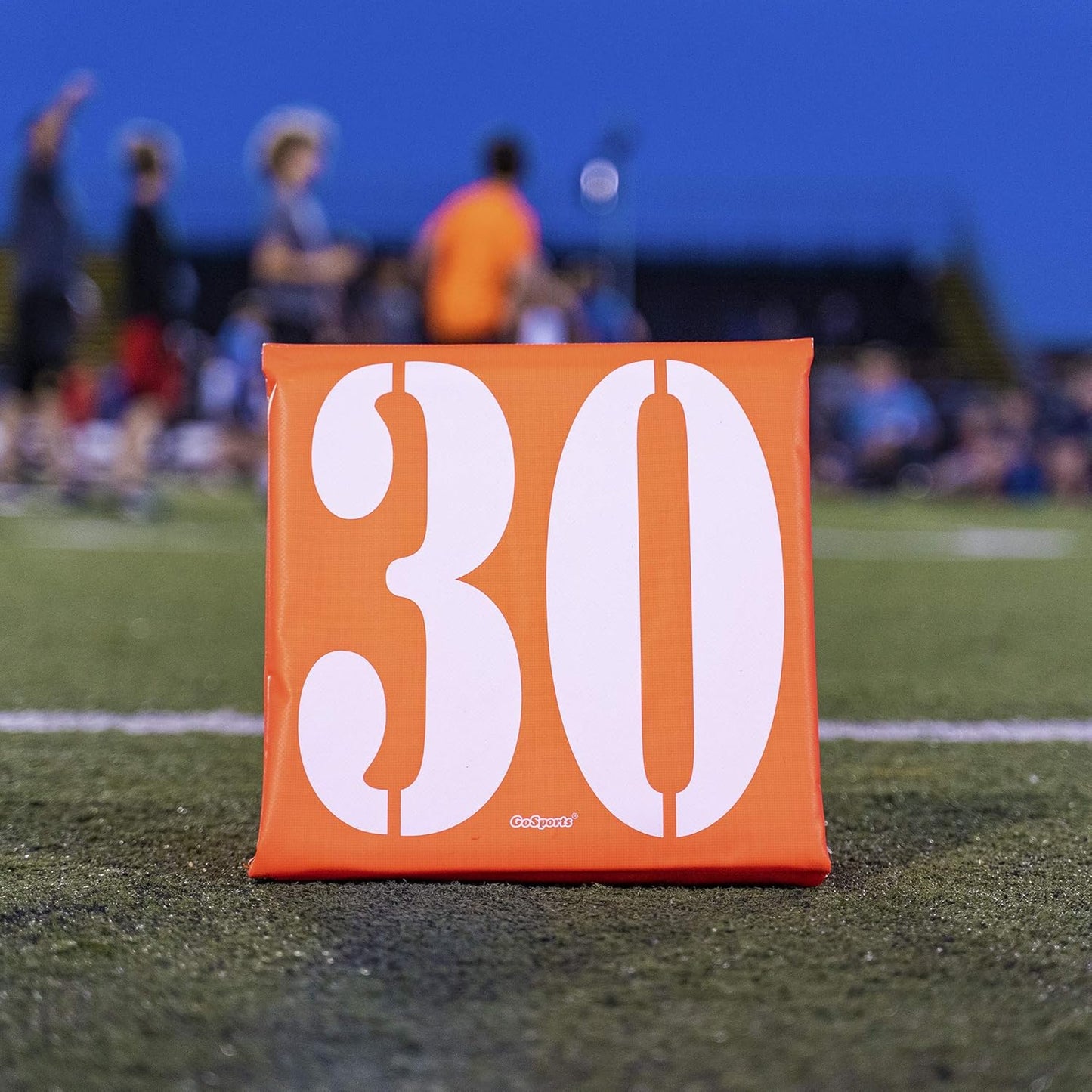 11-Piece Set of GoSports Football Field Yard Line Markers with Portable Carrying Case for High Visibility