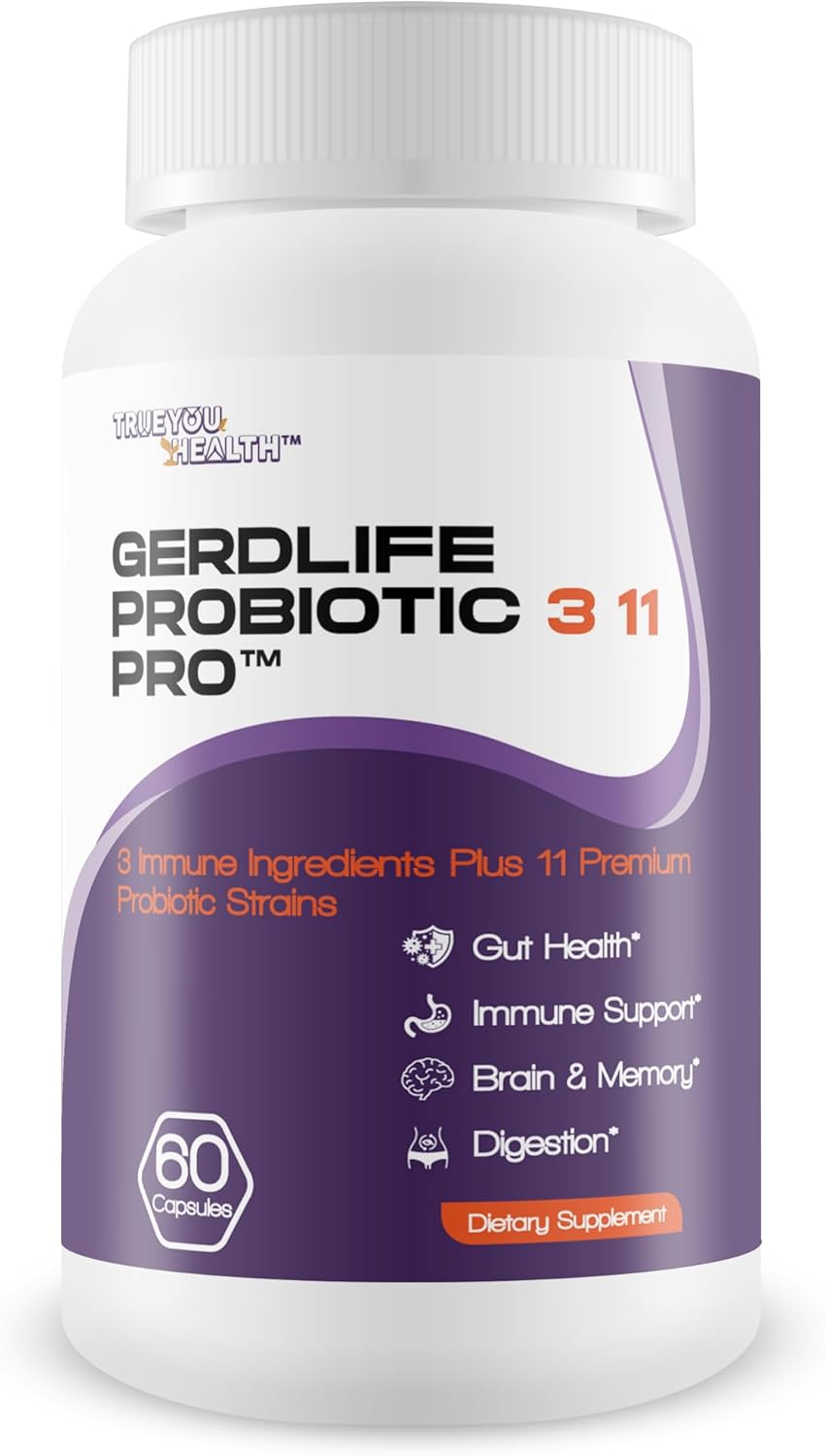 11 Premium Probiotic Strains for Acid Reflux Relief - Gut Health Support for Natural GERD Relief - Probiotic Supplement for Heartburn