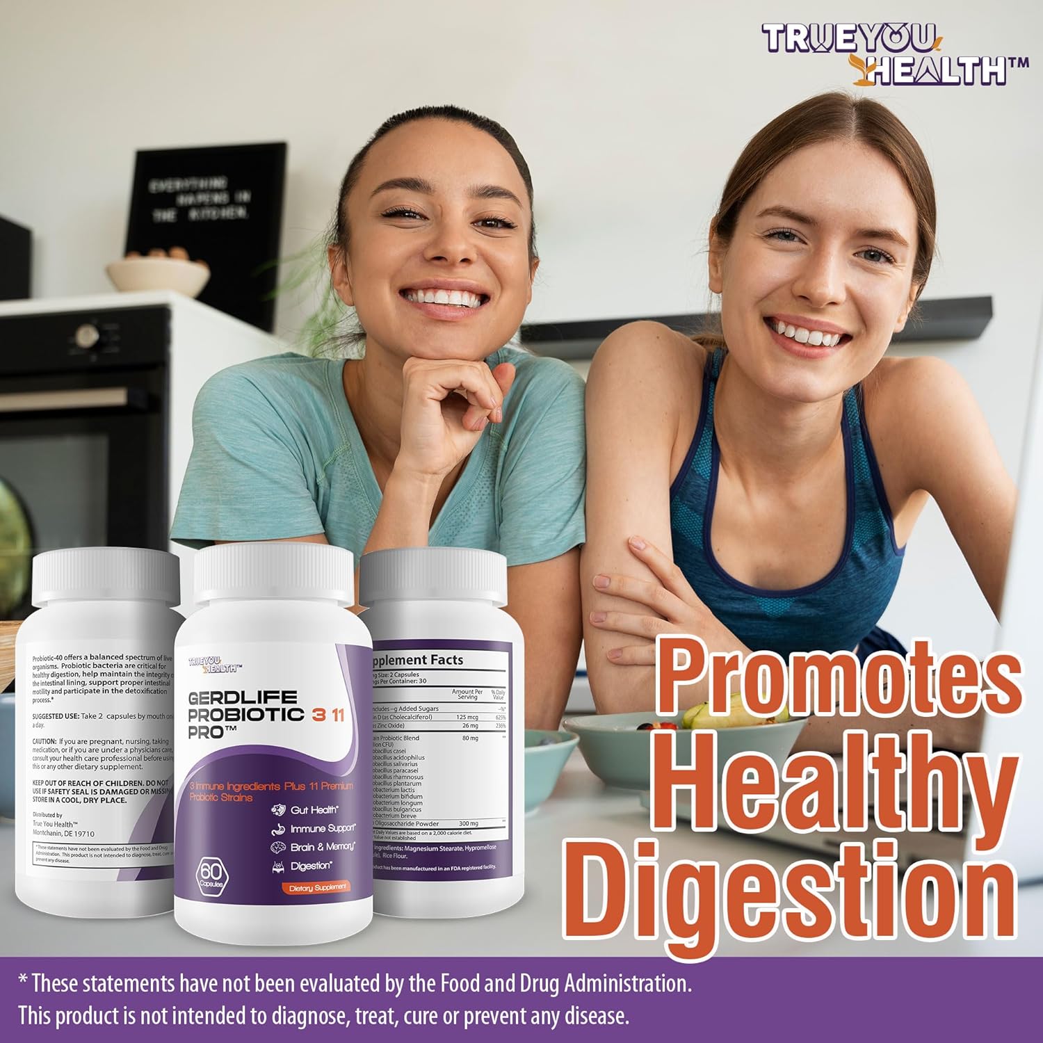 11 Premium Probiotic Strains for Acid Reflux Relief - Gut Health Support for Natural GERD Relief - Probiotic Supplement for Heartburn