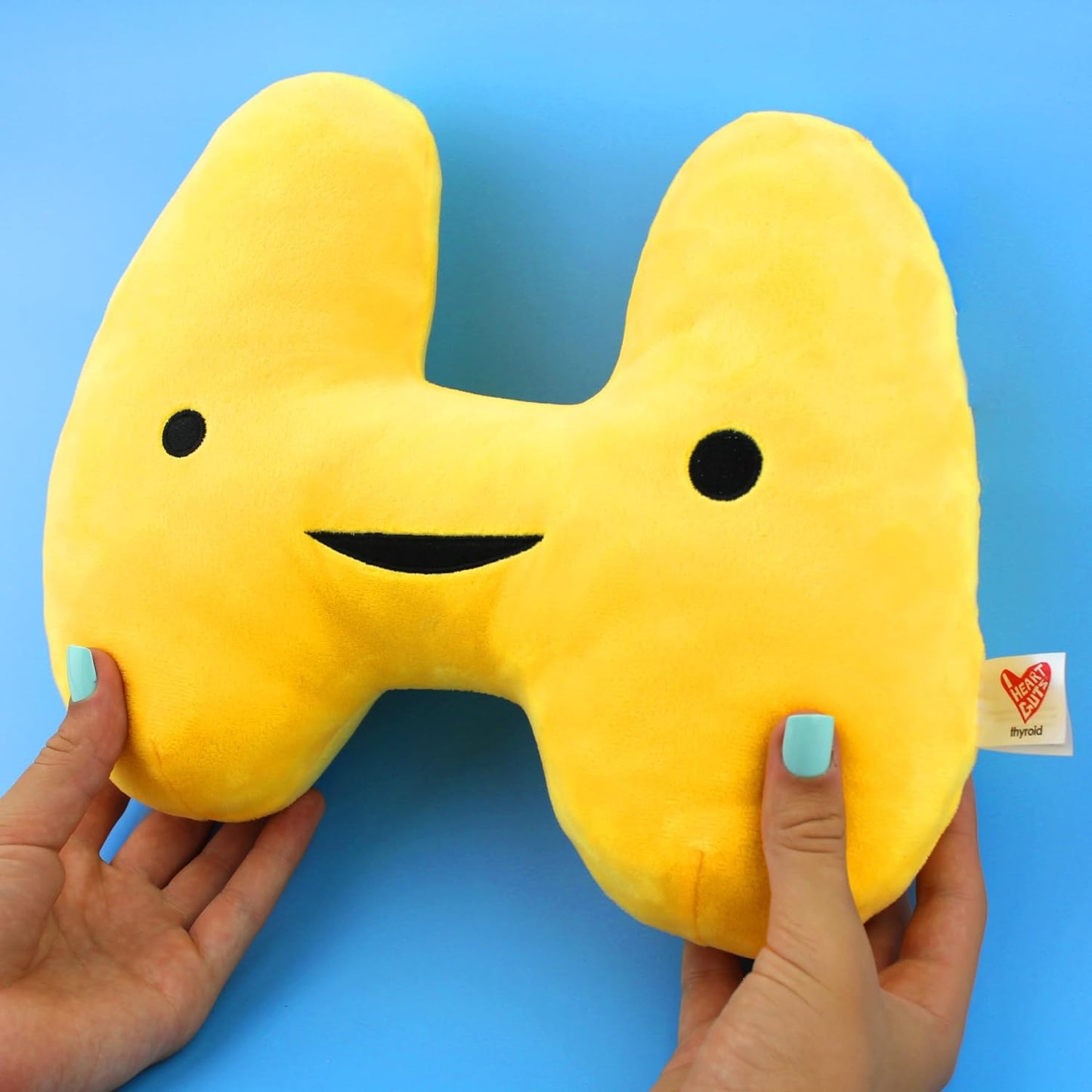 11" Thyroid Plush Toy - Thyroid Surgery Recovery Gift - Hypothyroid Support Pillow - I Heart Guts Thyroid Plush
