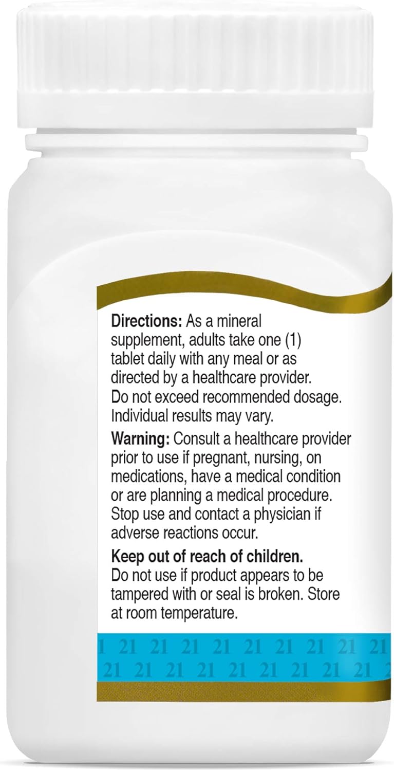 110 Count 21st Century Iron 27 Mg Ferrous Gluconate Tablets for Daily Iron Supplement