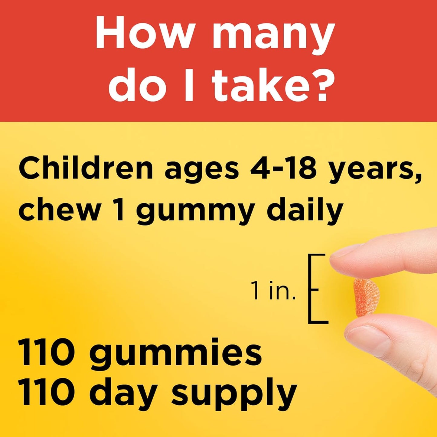 110 Nature Made Kids First Vitamin C Gummies for Immune Support, 110 Day Supply