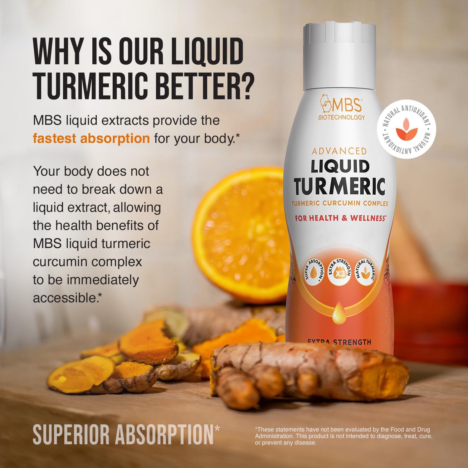 1100mg Turmeric Curcumin with Bioperine for Joint Support - Enhanced Absorption with Vitamins C, D3, E, and B2 - 35 Servings