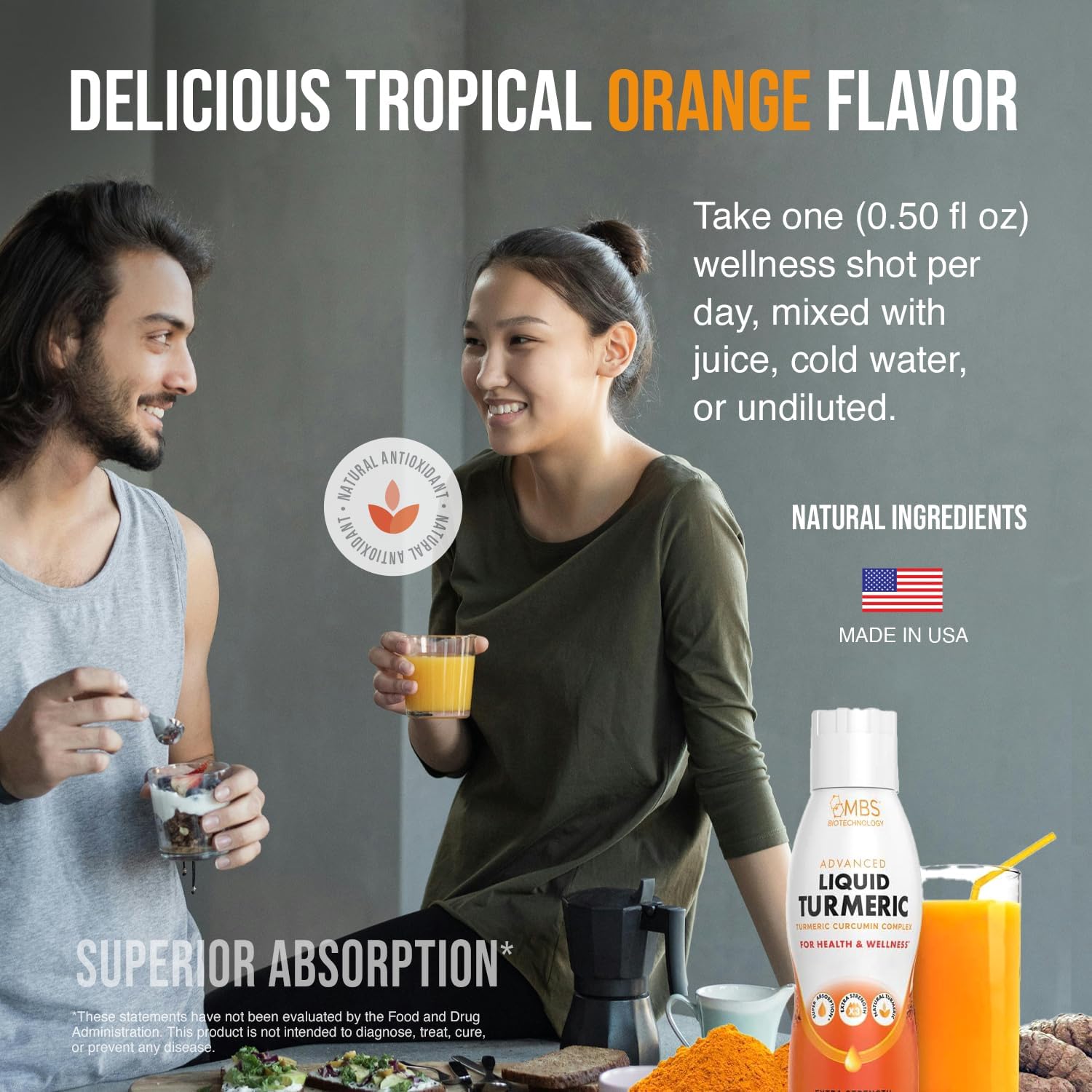 1100mg Turmeric Curcumin with Bioperine for Joint Support - Enhanced Absorption with Vitamins C, D3, E, and B2 - 35 Servings