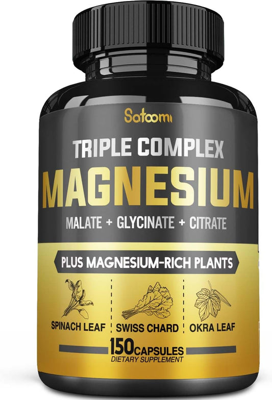 11in1 Magnesium Complex Capsules - 15500 mg - Muscle, Joint, Heart & Digestive Support - 150 Count