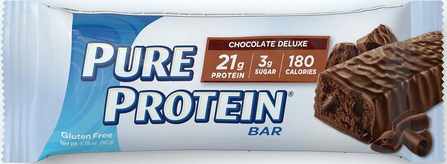 12 Count Pure Protein Chocolate Deluxe Bars - 50 Gram Each