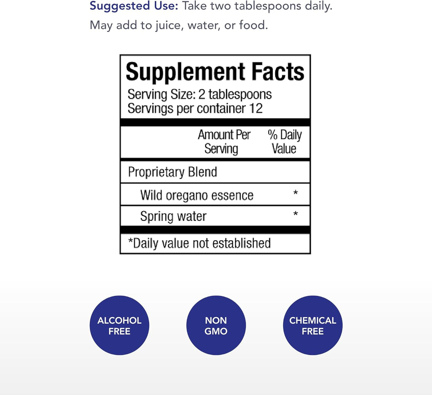 12 fl oz Physician's Strength Wild Oregano Essence Hydrosol - Supports Oxygen Levels - Non-GMO & Chemical Free - 12 Servings