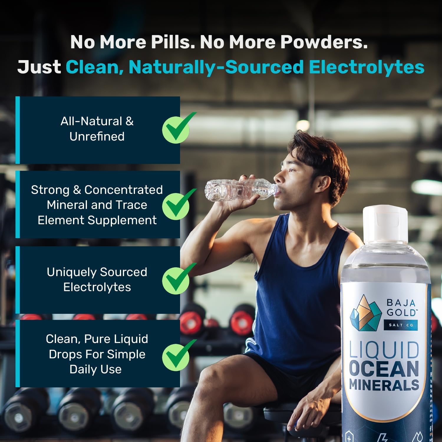 12 Fl. Oz. Refill of Baja Gold Liquid Ocean Minerals