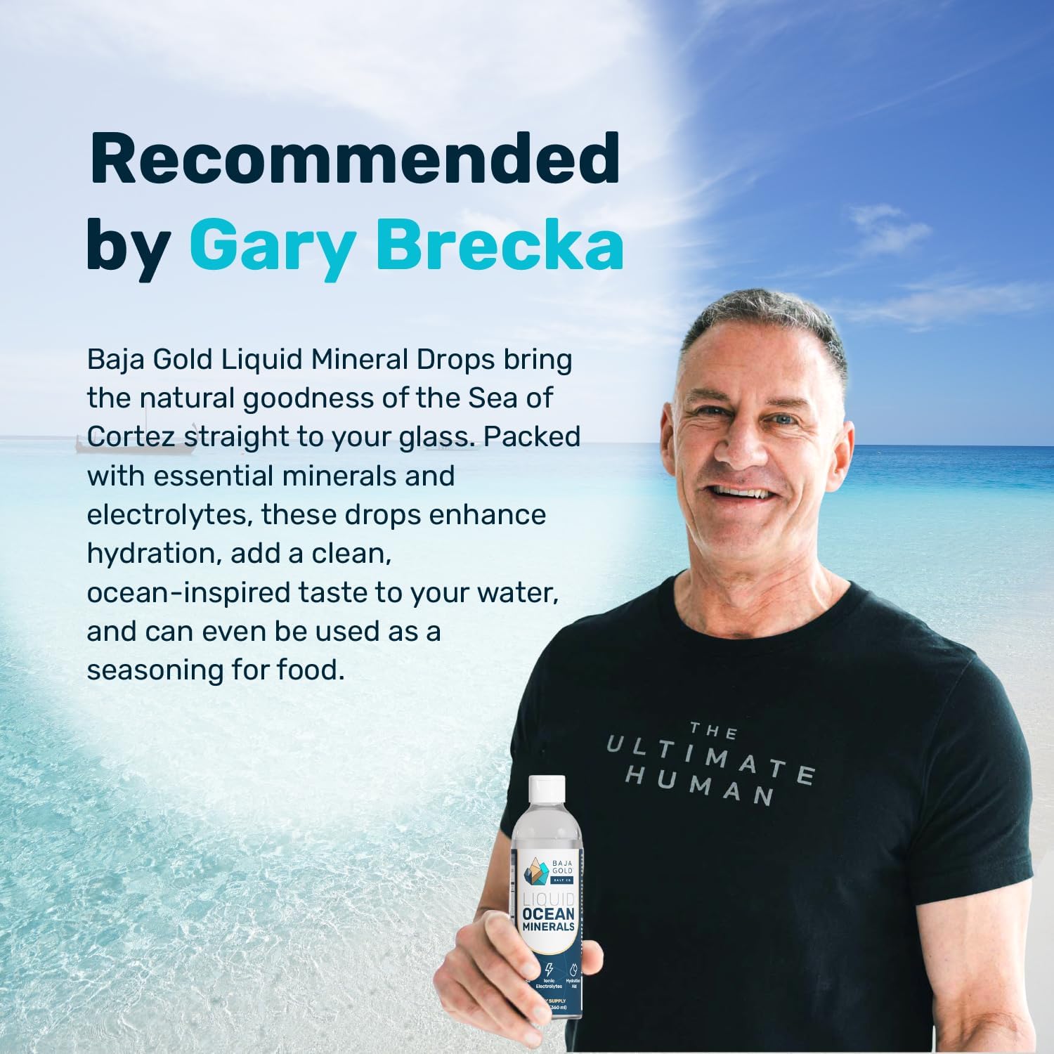 12 Fl. Oz. Refill of Baja Gold Liquid Ocean Minerals