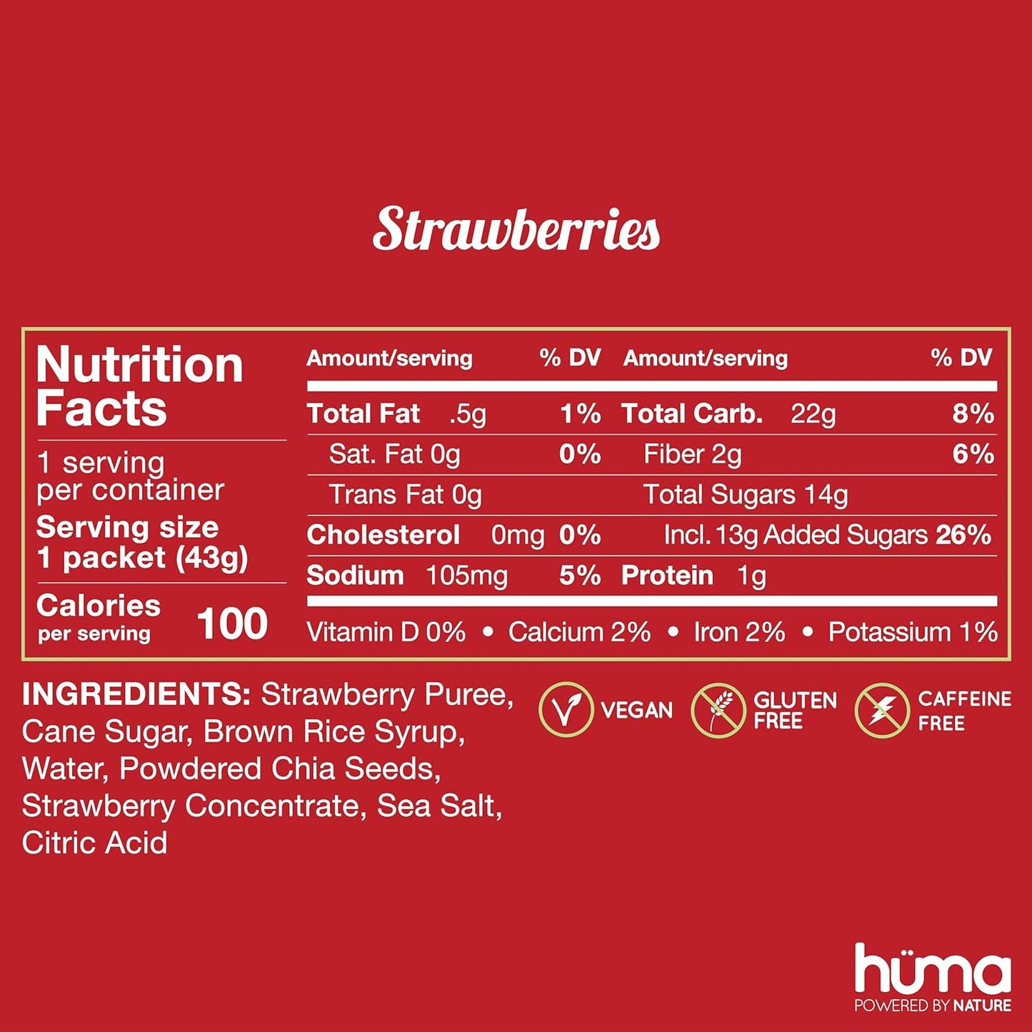12 Pack Huma Chia Energy Gel Variety - Endurance Exercise Fuel with Stomach-Friendly Real Food Energy Boosters