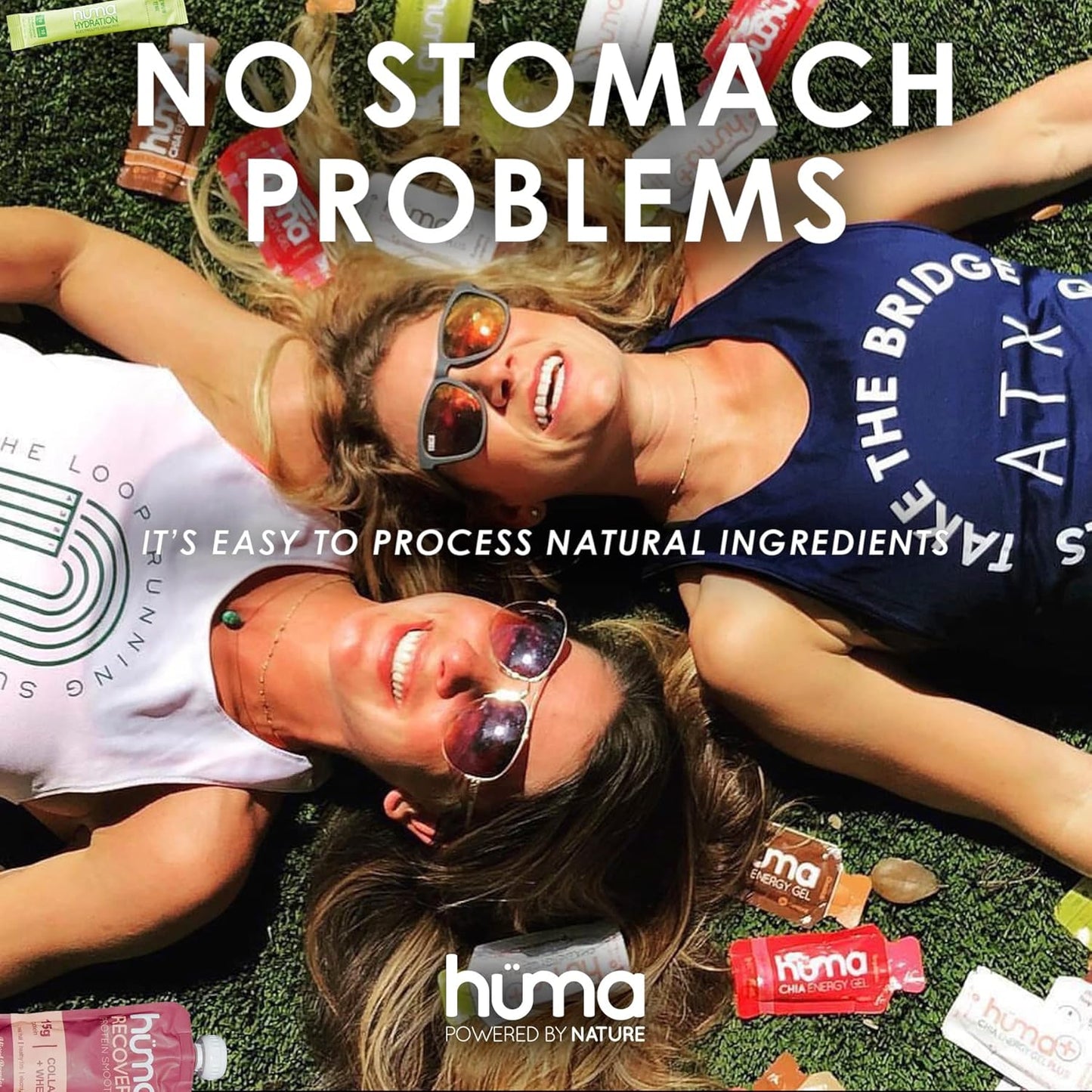 12 Pack Huma Chia Energy Gel Variety - Endurance Exercise Fuel with Stomach-Friendly Real Food Energy Boosters