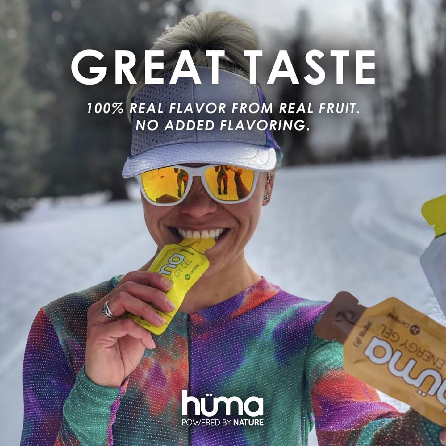 12 Pack Huma Chia Energy Gel Variety - Endurance Exercise Fuel with Stomach-Friendly Real Food Energy Boosters