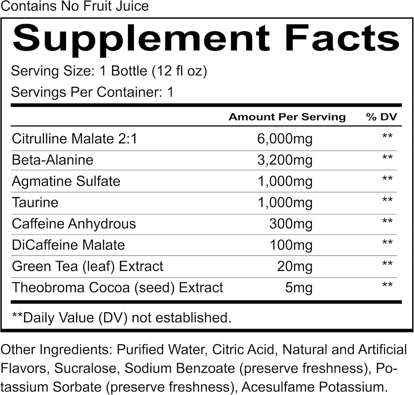 12-Pack REDCON1 Total War Ready to Drink Preworkout, Baja Bomb - 350mg Caffeine, Beta Alanine, Citrulline Malate - Fast Acting Pump Boost