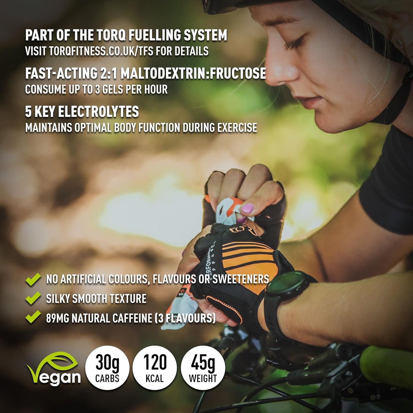 12-Pack Torq Energy Gel Sample: Natural & Vegan Running/Cycling/Sports Gels - Quick Release Energy with 30g Carbohydrates