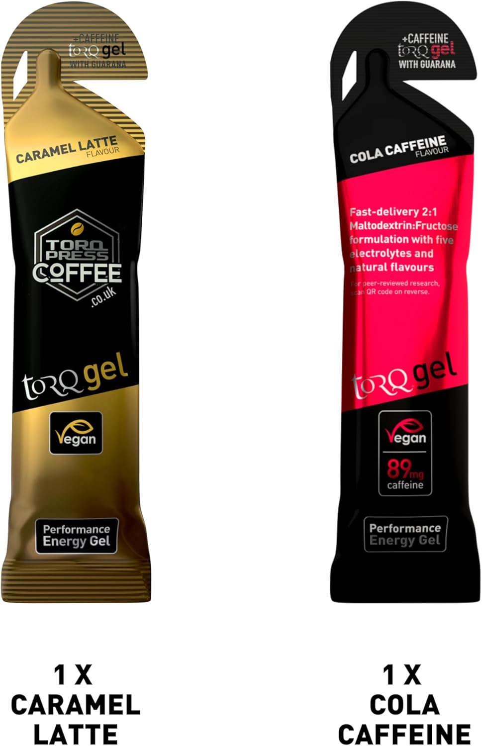 12-Pack Torq Energy Gel Sample: Natural & Vegan Running/Cycling/Sports Gels - Quick Release Energy with 30g Carbohydrates