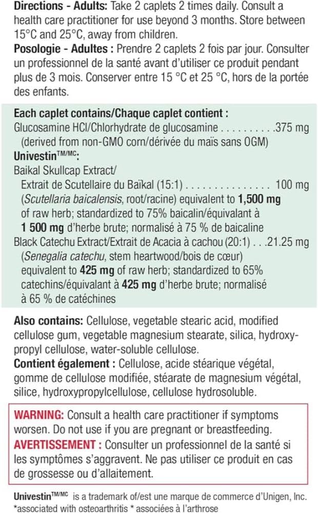 120 Caplets of Jamieson Plant-Based Glucosamine Plus for Joint Support and Mobility