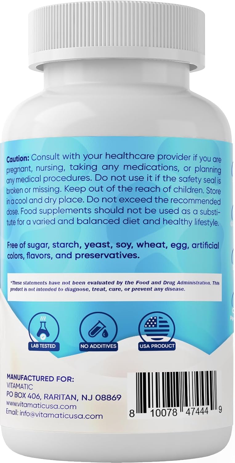 120 Capsules Bovine Colostrum Supplement 1000mg - Rich in IgG for Immune Support, Gut Health, Hair Growth, Beauty, and Muscle Recovery