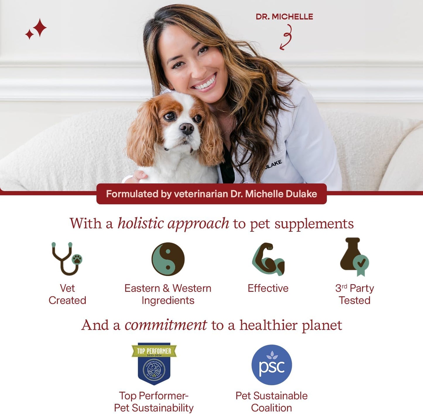 120 Capsules Fera Pet Organics Fera Pets Cardiac Supplement for Dogs & Cats - Vet Formulated for Cardiovascular Health with Taurine, CoQ10, and Hawthorne Berry