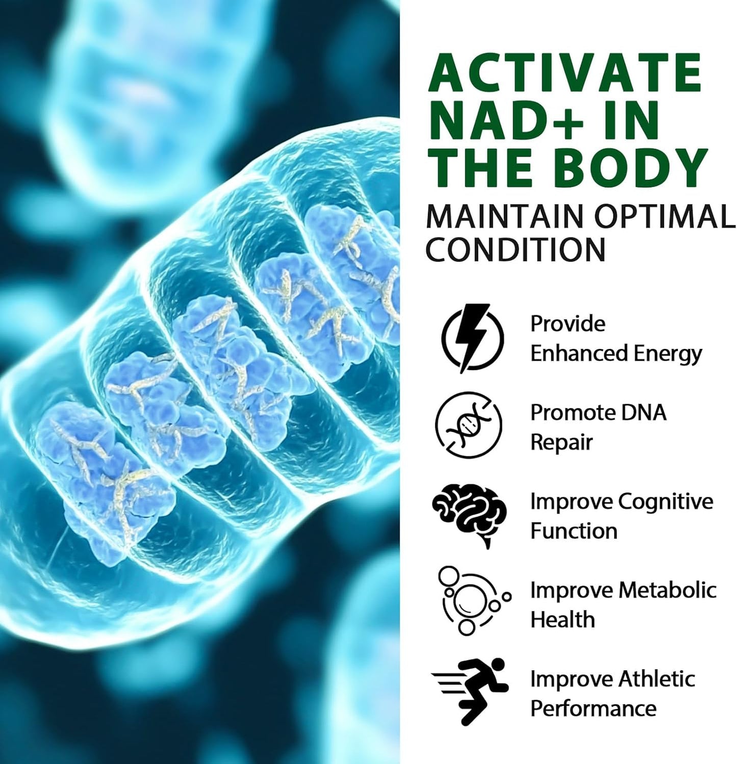 120 Capsules Liposomal NAD Supplement for Aging Defense, Brain Function, Energy, and DNA Repair - Supports Healthy Metabolism and Vitality
