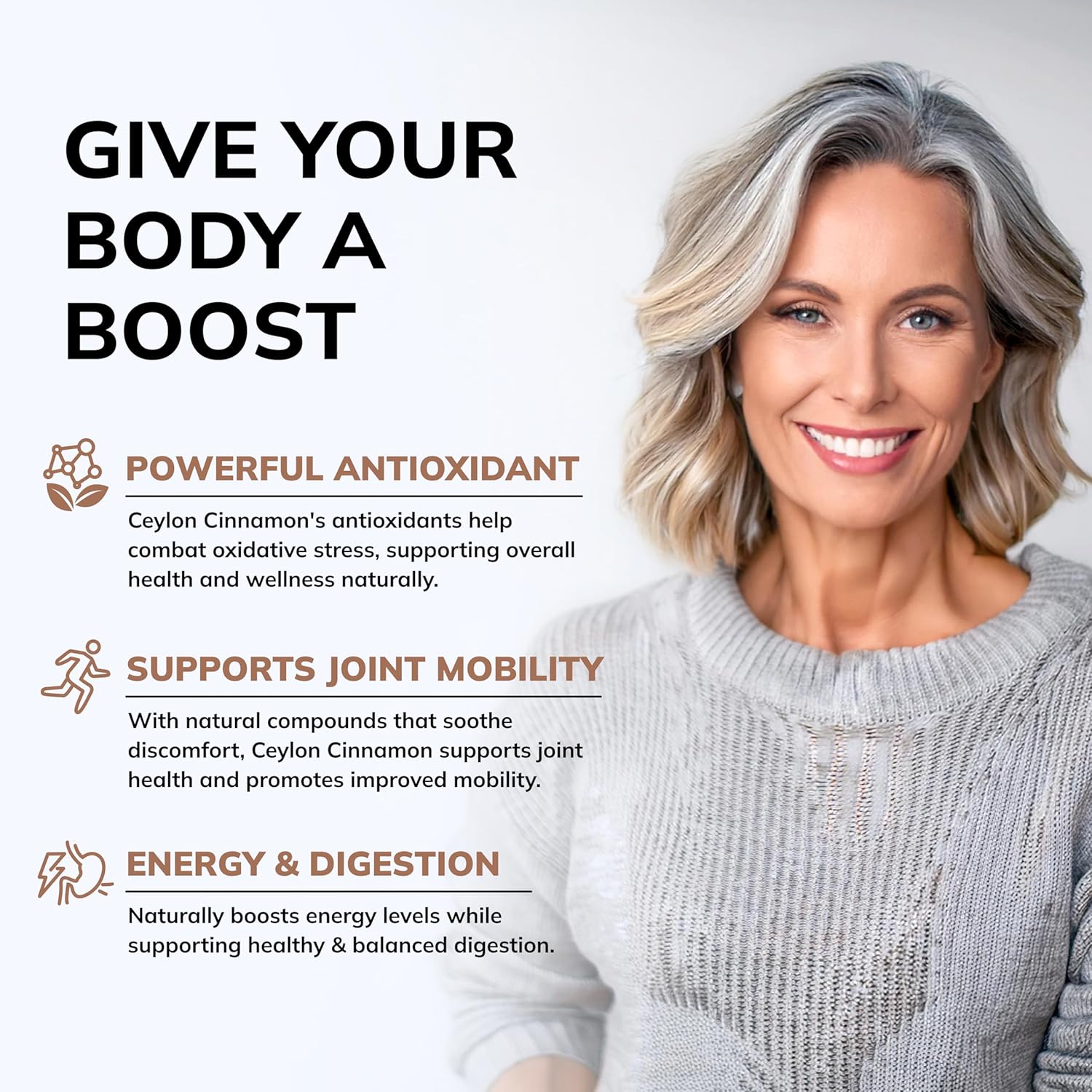 120 Capsules of aSquared Nutrition Natural Ceylon Cinnamon 1200mg Extract Pills for Heart Health, True Cinnamon from Sri Lanka